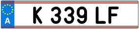 Trailer License Plate